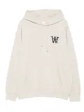 Wood Wood logo-embroidered hoodie - 144500 BEIGE
