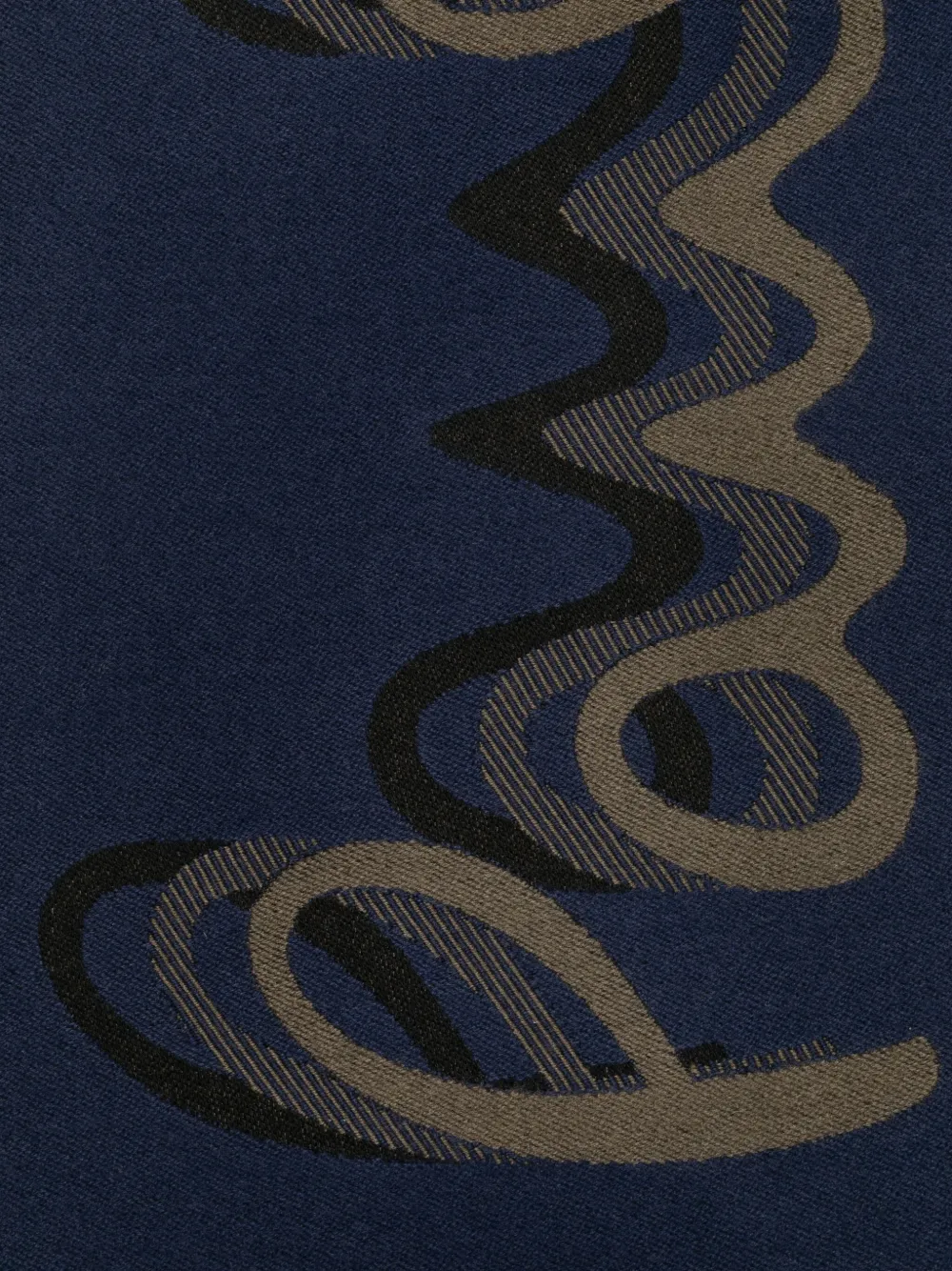 Paul Smith logo-jacquard scarf Blauw