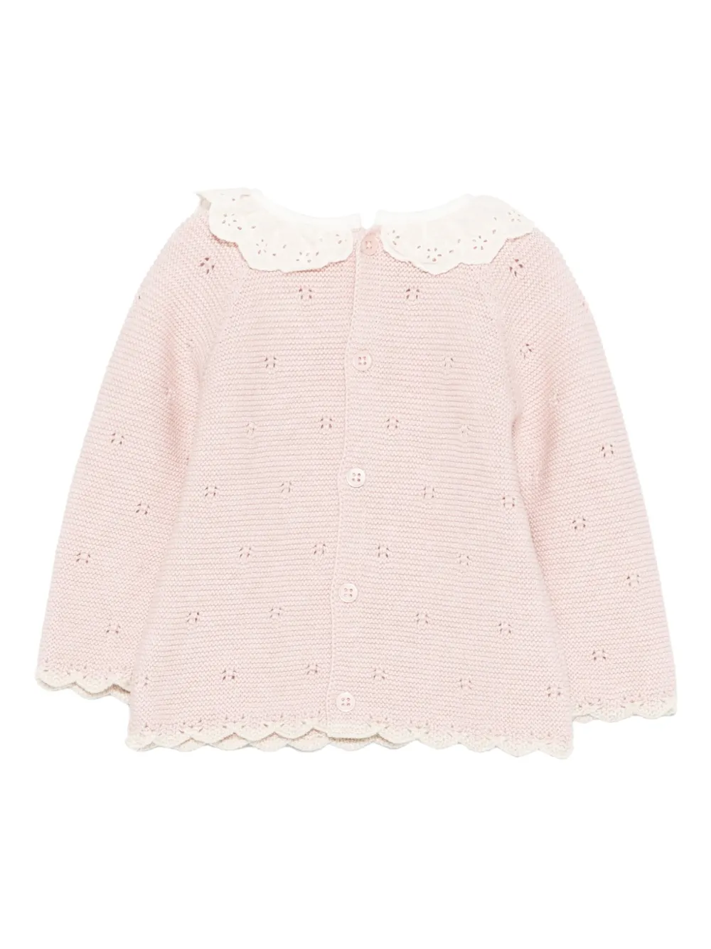 Paz Rodriguez Trui met gewelfde afwerking en ringlets Roze