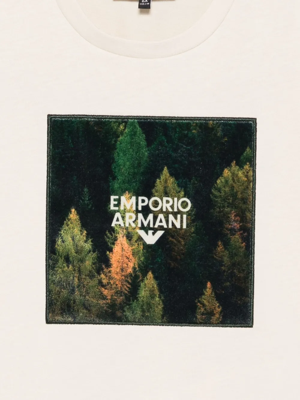 Emporio Armani Kids logo t-shirt Beige