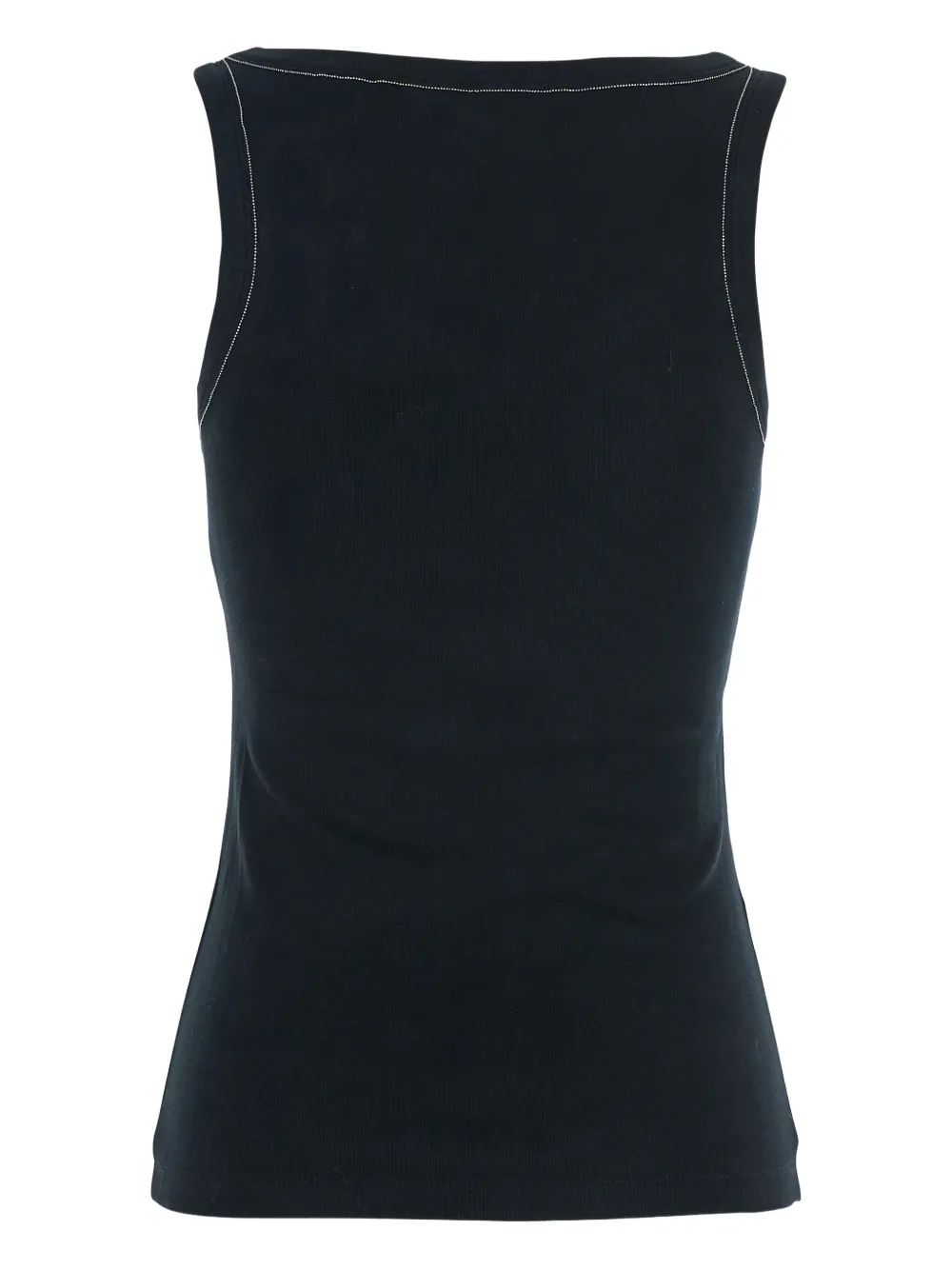 Fabiana Filippi Tanktop met geribbeld detail Zwart