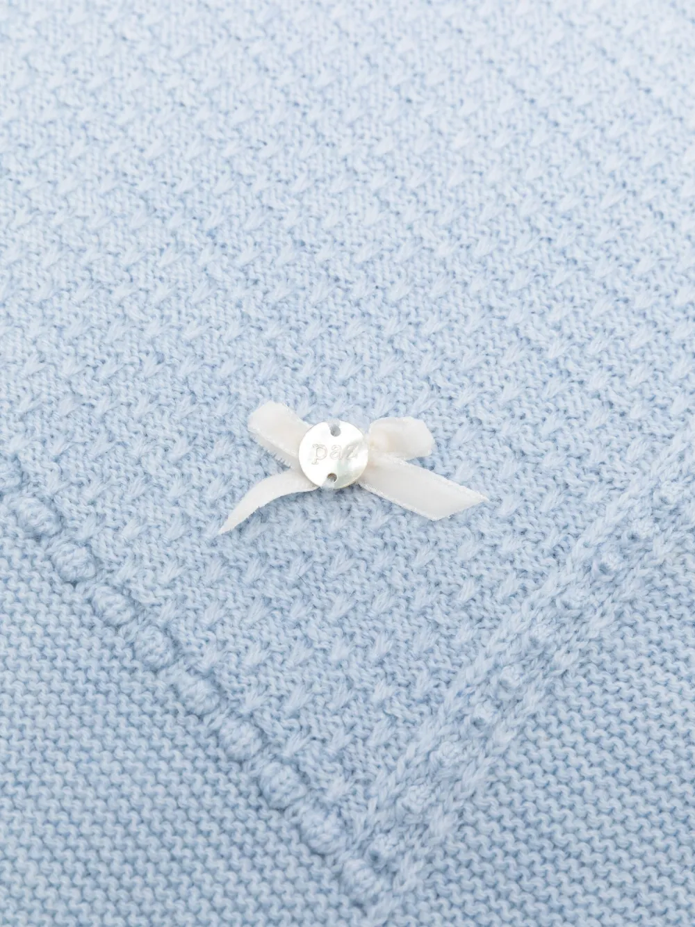 Paz Rodriguez wool cable-knit baby blanket | Image 2