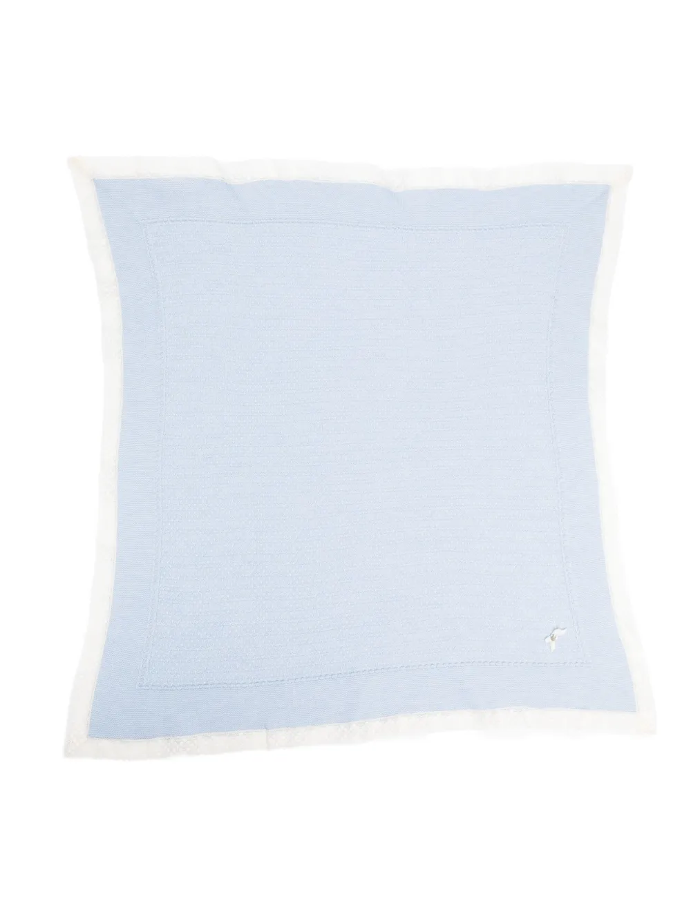 Paz Rodriguez wool cable-knit baby blanket - Blu
