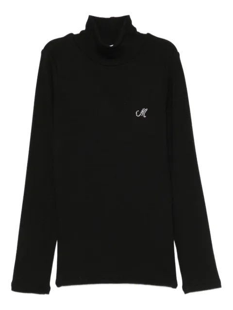 Monnalisa embellished high-neck sweater