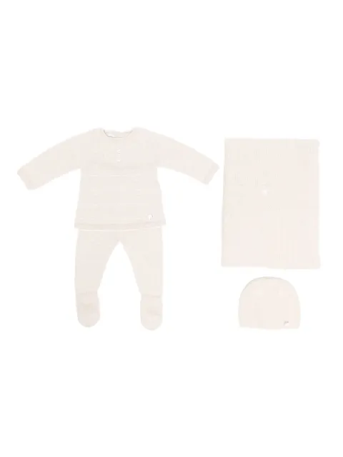 Paz Rodriguez button-detail knitted baby set