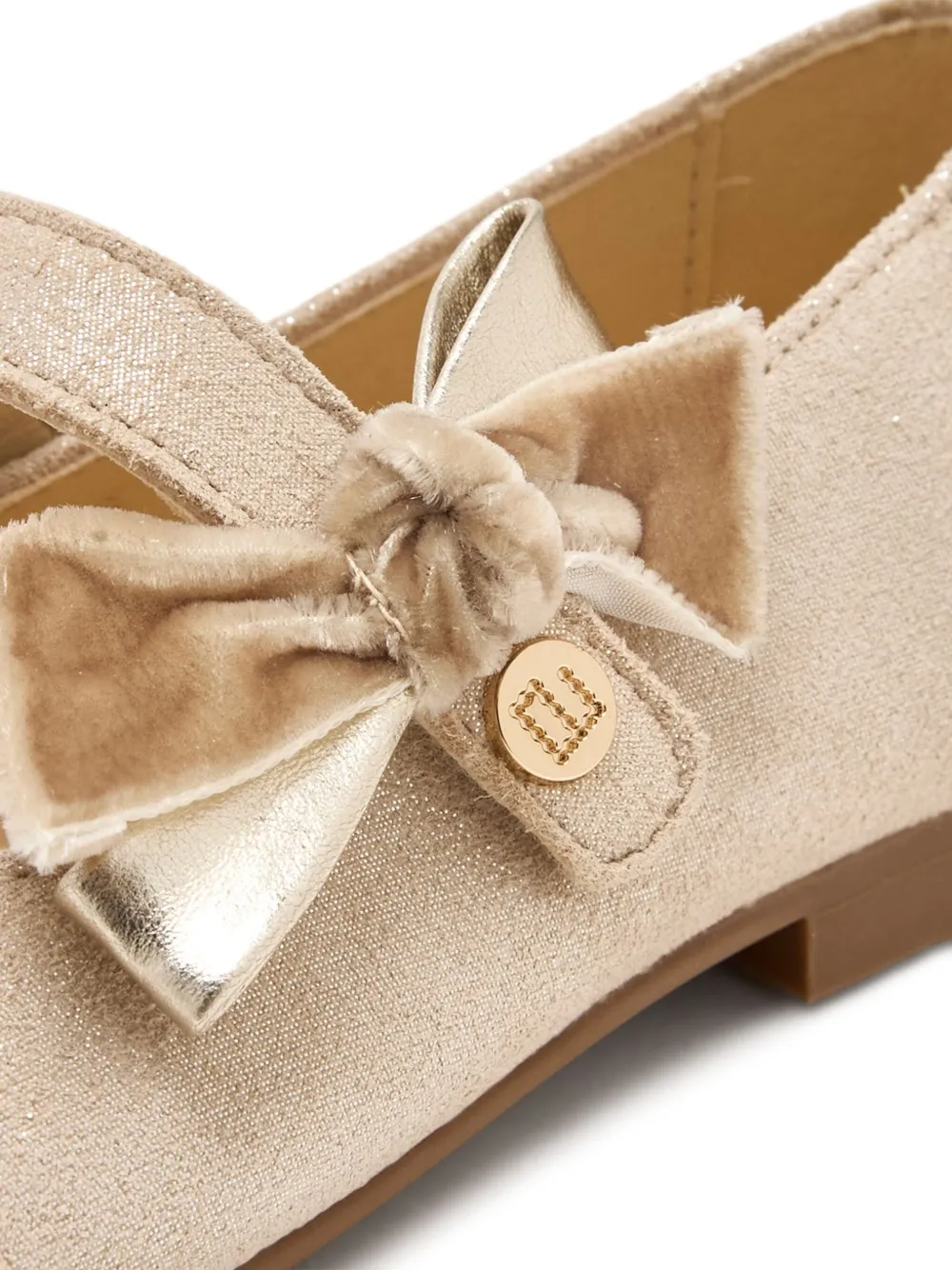 ANDANINES Ballerina's met strikdetail Beige