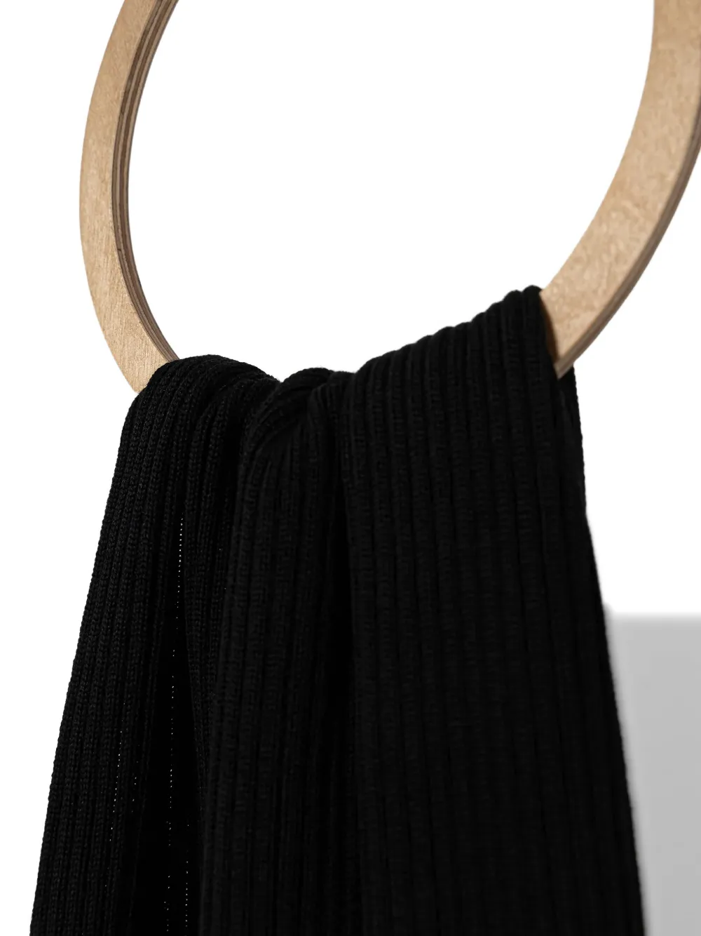 Paul & Shark ribbed scarf - Zwart