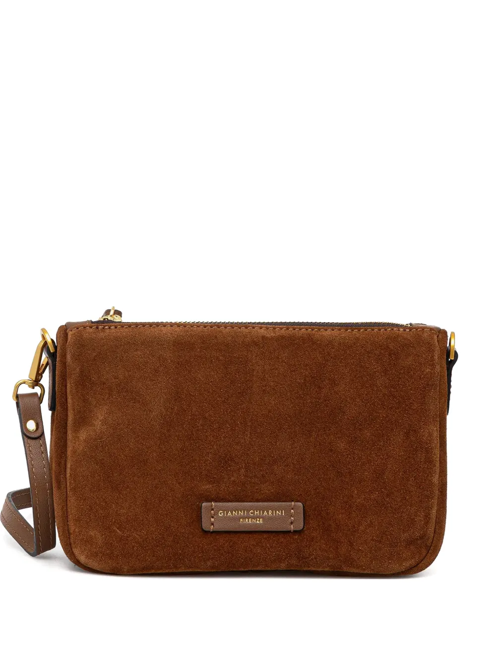 GIANNI CHIARINI small Nora suede pouch bag