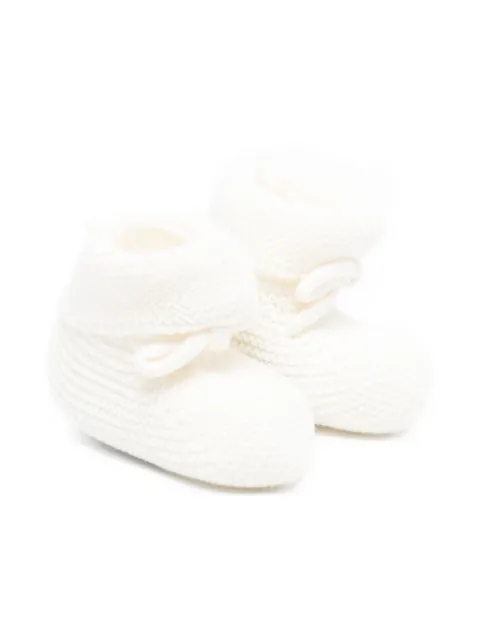 Paz Rodriguez knitted bow pre-walkers