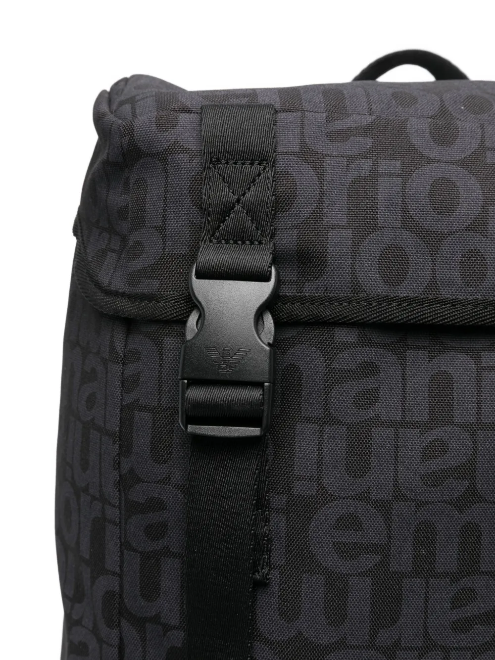 Emporio Armani Kids Rugzak met logoprint Blauw