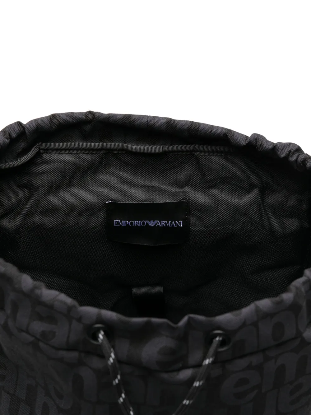 Emporio Armani Kids Rugzak met logoprint Blauw
