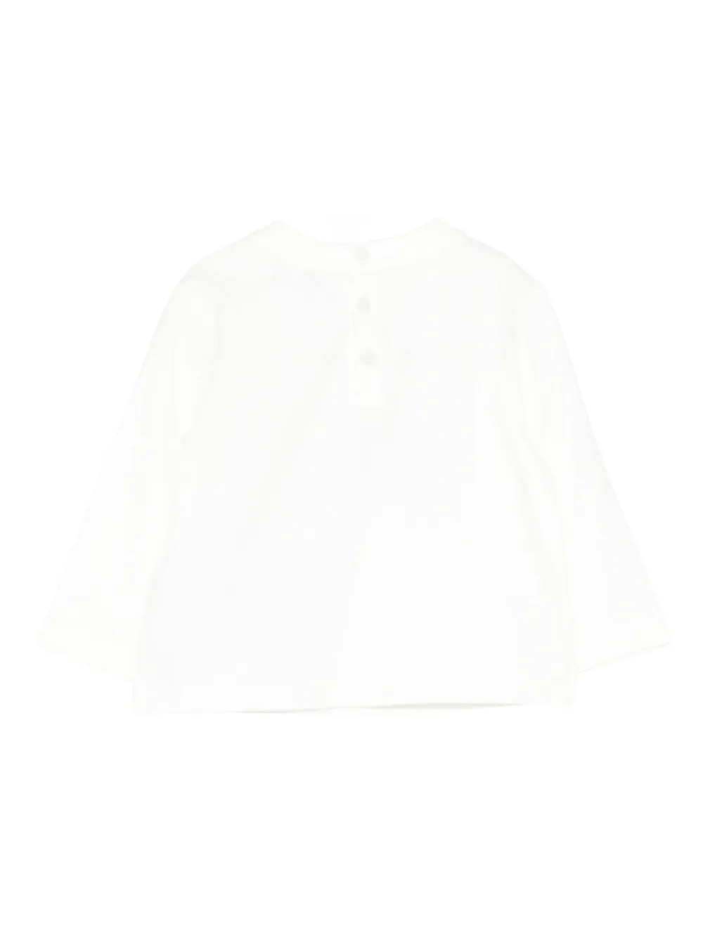 Emporio Armani Kids mountain-logo long-sleeve T-shirt Wit