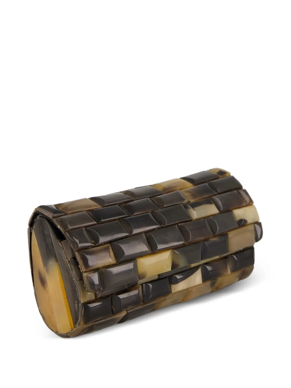 Glorinha Paranaguá mini Anouska clutch bag - Nero