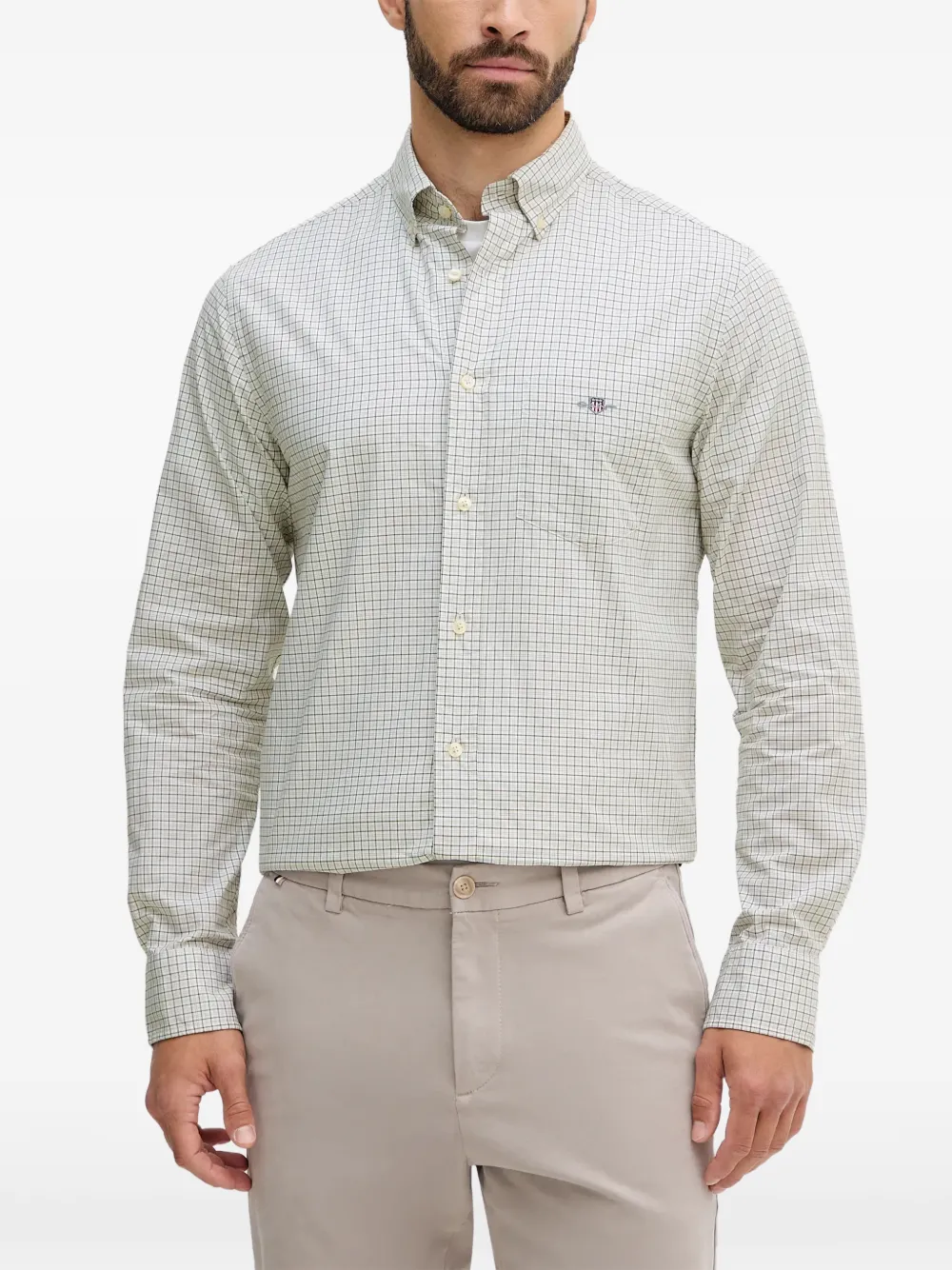 Gant checked Oxford shirt | Neutrals | Image 1