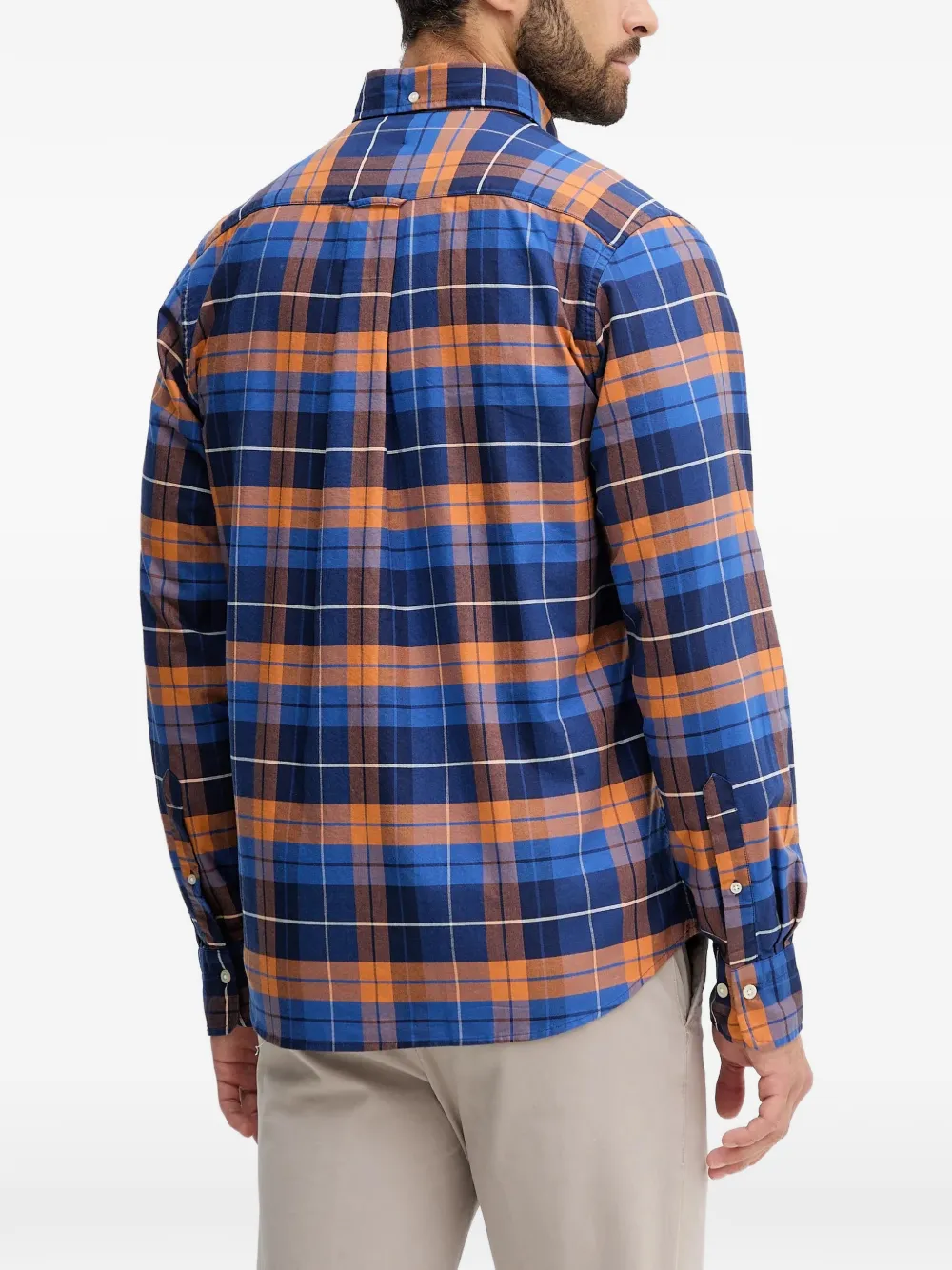 Gant Checked Oxford Shirt In Blue