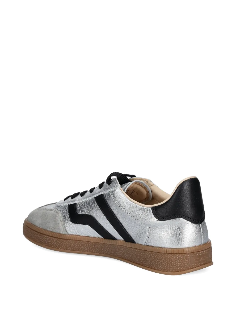 Gant Cuzima metallic leather sneakers Zilver