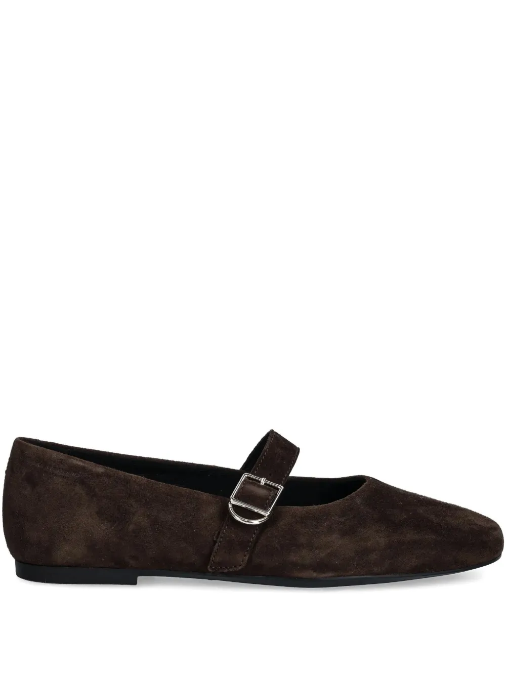 Vagabond Jolin Buckle-strap Ballet Flats In Brown