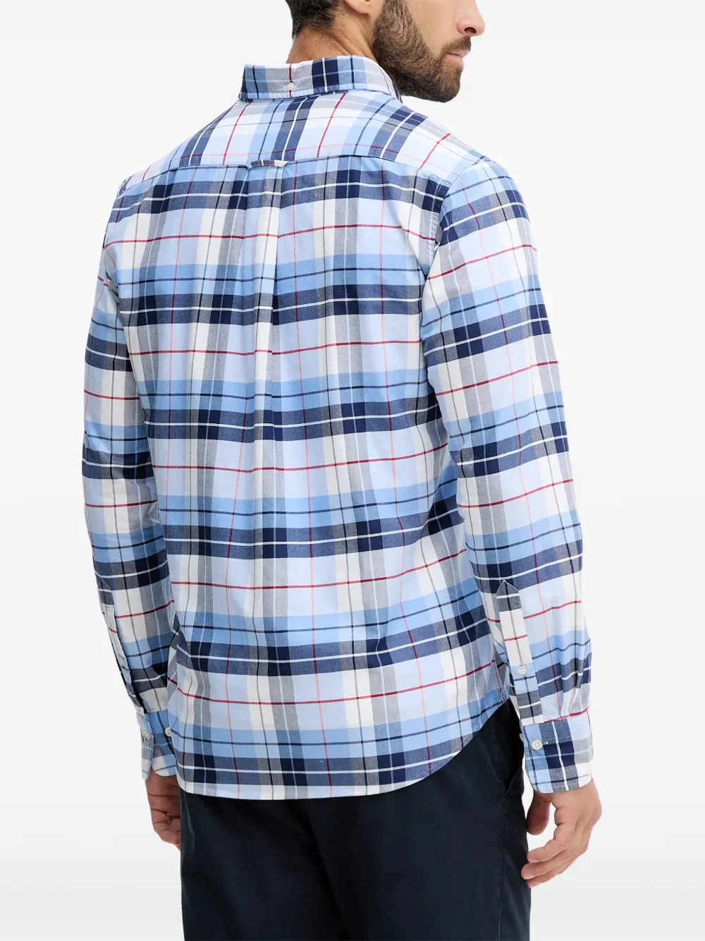 Gant Plaid Oxford Shirt In Blue