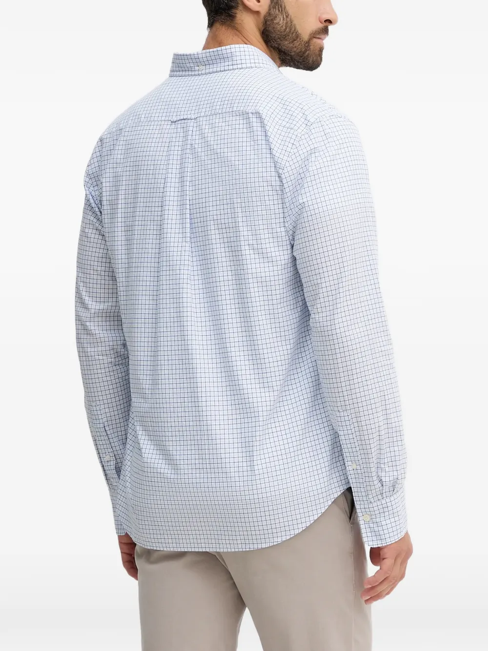  Gant Checked Patch-pocket Shirt - White 