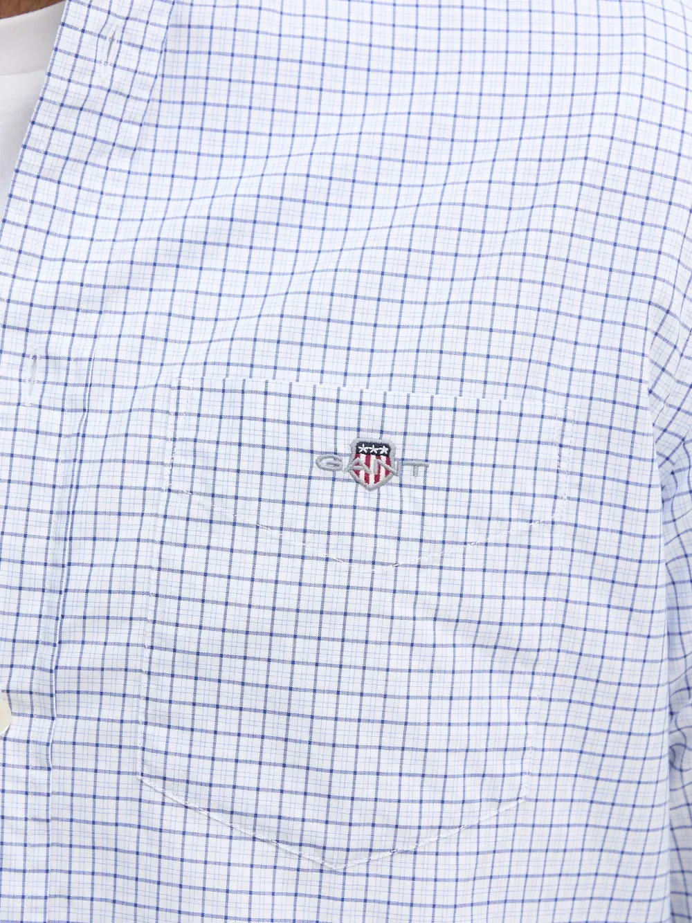 checked patch-pocket shirt
