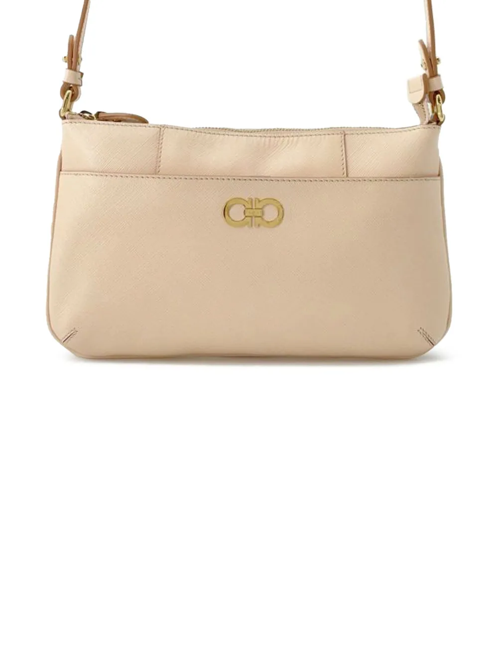 Ferragamo Pre-Owned 2000-2025 Leather Gancini crossbody bag - ピンク Ferragamo Pre-Owned 2000-2025 Leather Gancini crossbody bag - ピンク