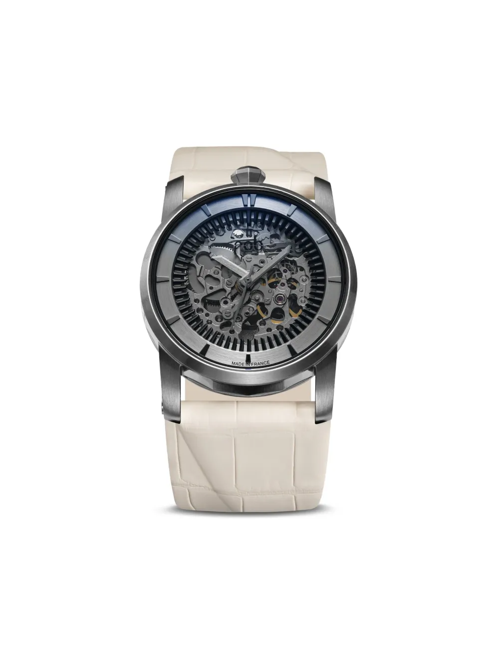 Fob Paris Silver Skeleton 41mm - シルバートーン Fob Paris Silver Skeleton 41mm - シルバートーン