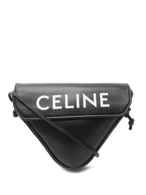 Celine Pre-Owned bolsa crossbody Smooth Calfskin Logo Triangle 2018-2025