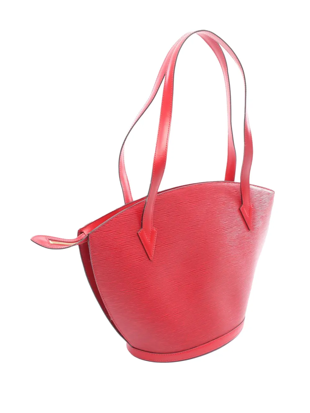 Pre-owned Louis Vuitton 1995 Epi Saint Jacques Gm Long Strap Shoulder Bag In Red
