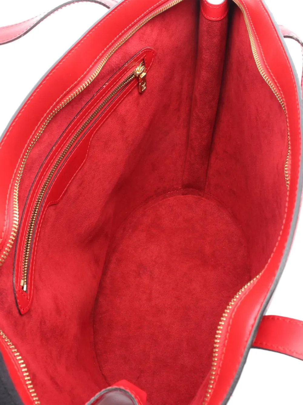 Pre-owned Louis Vuitton 1995 Epi Saint Jacques Gm Long Strap Shoulder Bag In Red