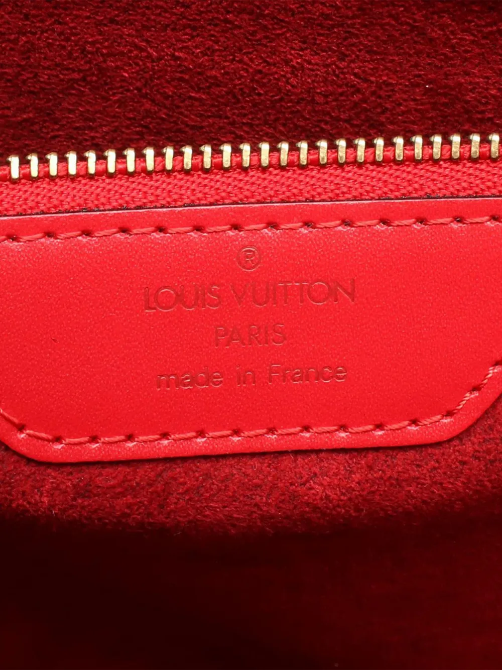 Pre-owned Louis Vuitton 1995 Epi Saint Jacques Gm Long Strap Shoulder Bag In Red