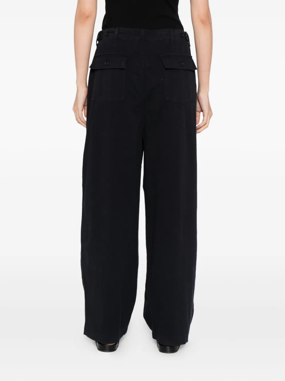 James Perse Drawstring-waist Trousers In Blue