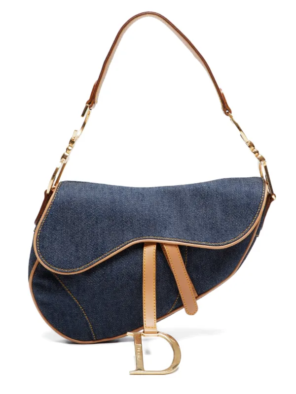 Christian Dior Pre-Owned 2000-2015s デニム サドルバッグ | ブルー 