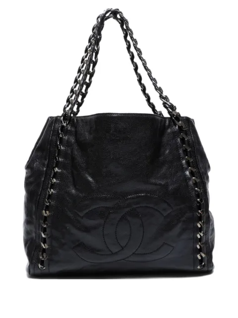 CHANEL Pre-Owned 2006-2008 chain leather shoulder bag