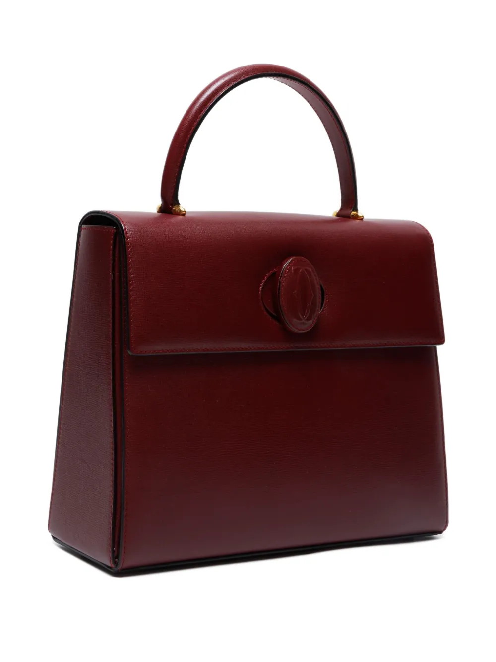 Pre-owned Cartier 1980-1990s Leather Handbag In Red