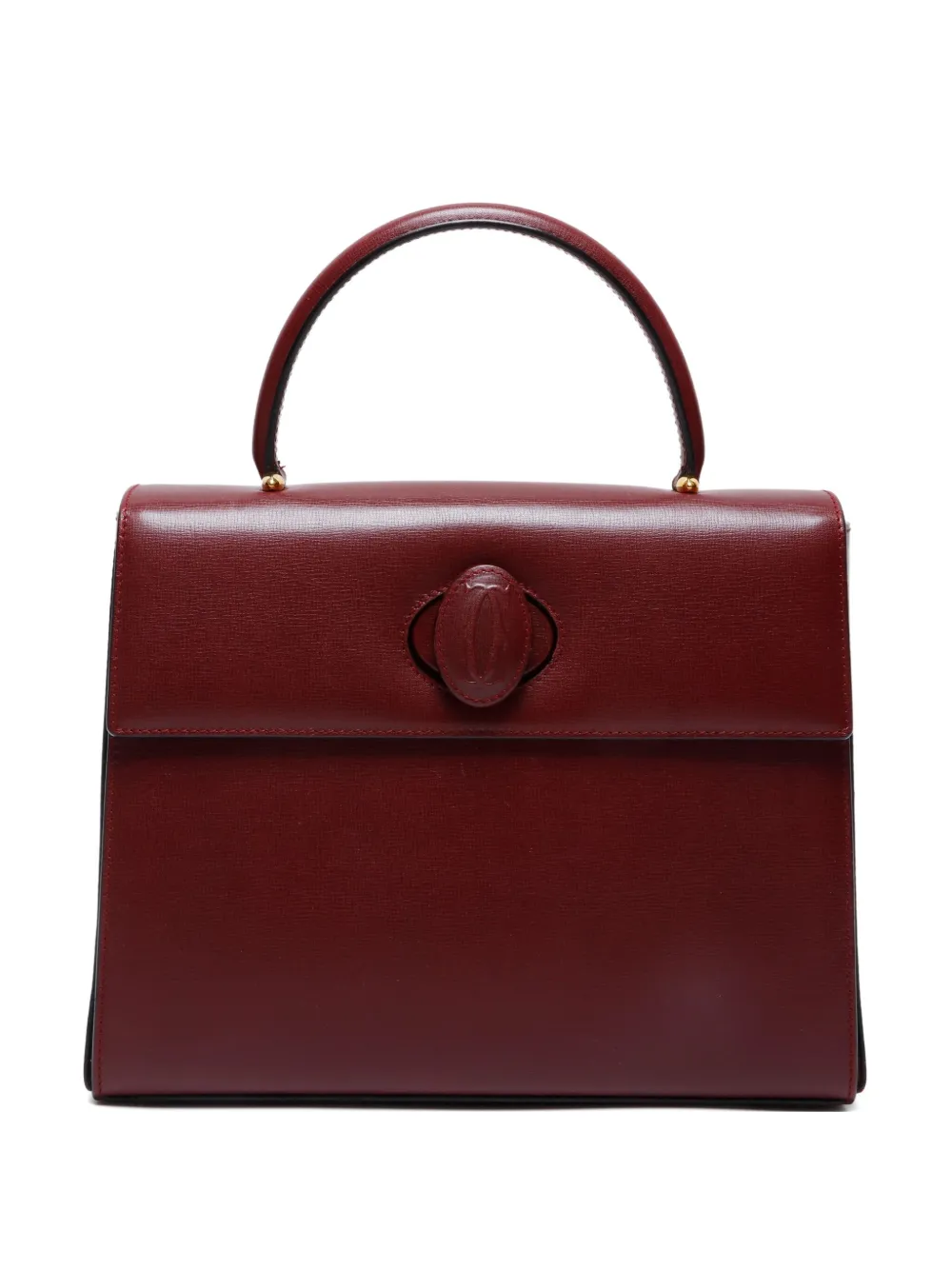 Pre-owned Cartier 1980-1990s Leather Handbag In Red