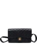 CHANEL Pre-Owned 1996-1997 quilted flap backpack - Black