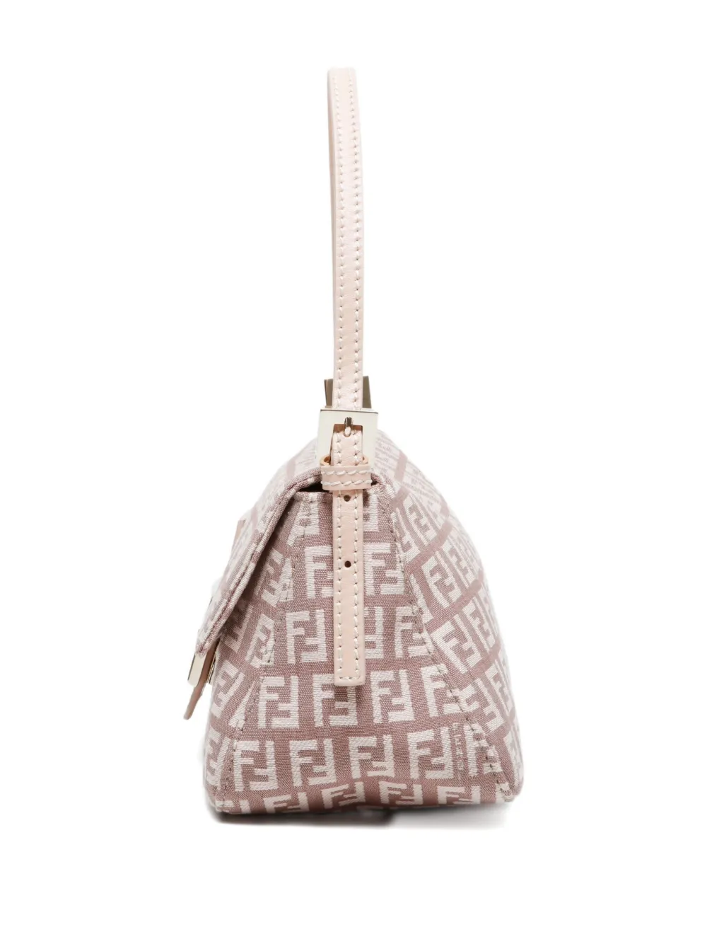 Pre-owned Fendi 2000-2015s Zucchino Mamma Shoulder Bag In Pink