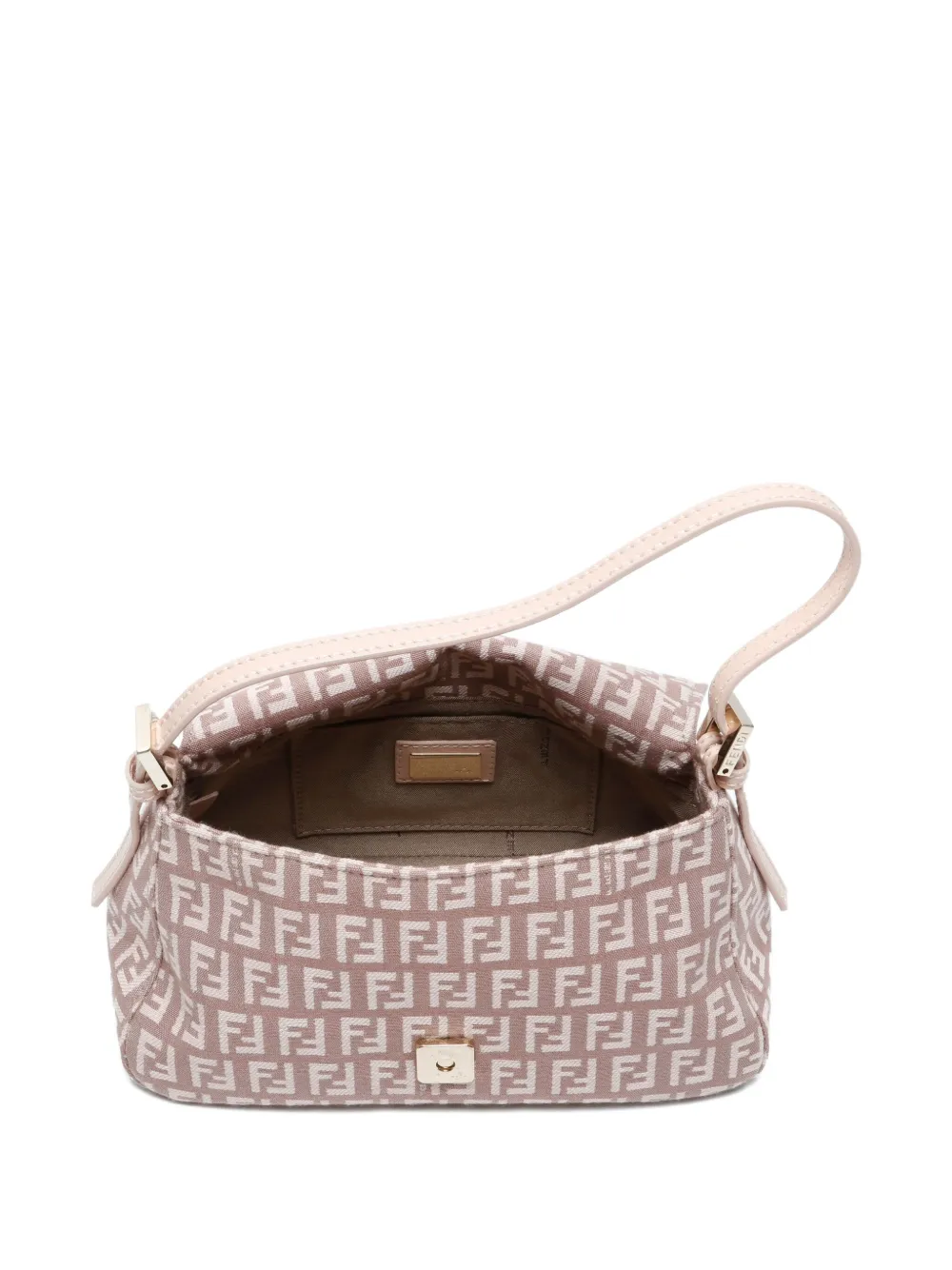 Pre-owned Fendi 2000-2015s Zucchino Mamma Shoulder Bag In Pink