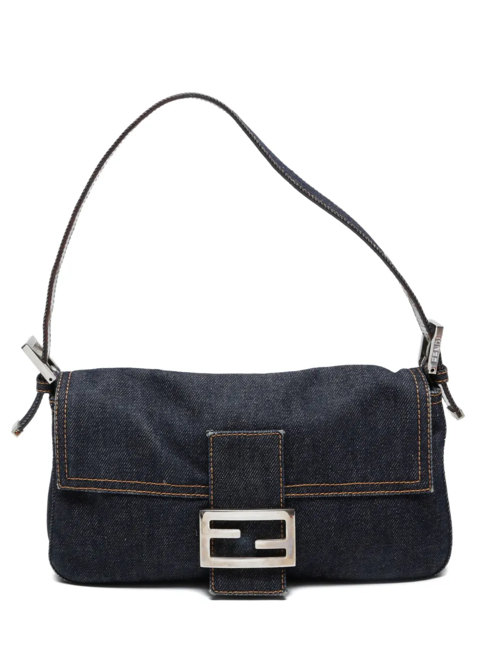 Fendi Pre-Owned 2000-2015s Mamma Baguette shoulder bag | Blue | Image 1