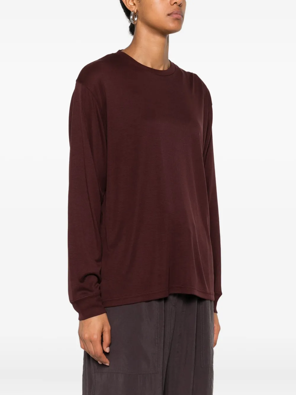 Studio Nicholson Simmons T-shirt met lange mouwen Rood