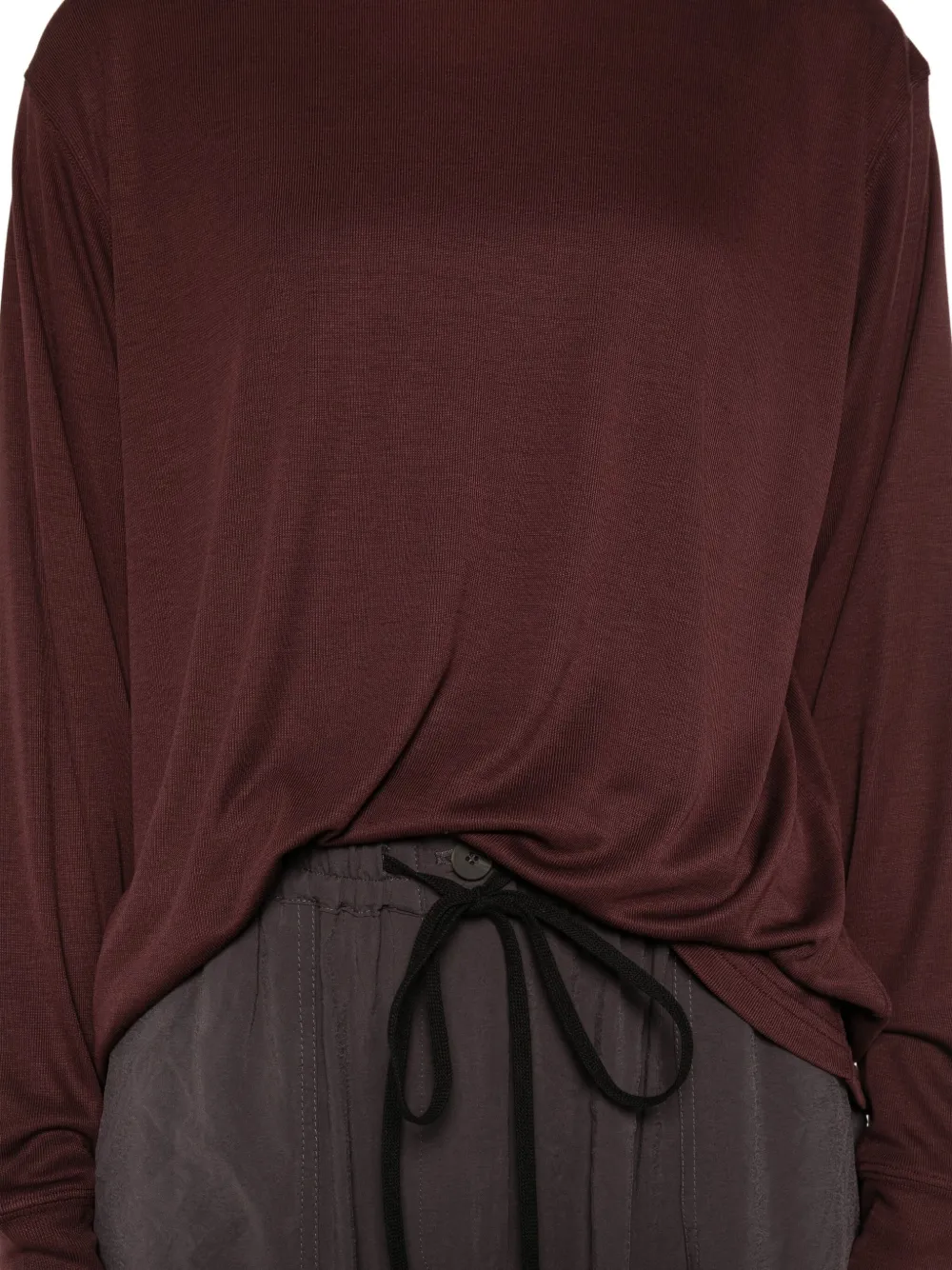 Studio Nicholson Simmons T-shirt met lange mouwen Rood