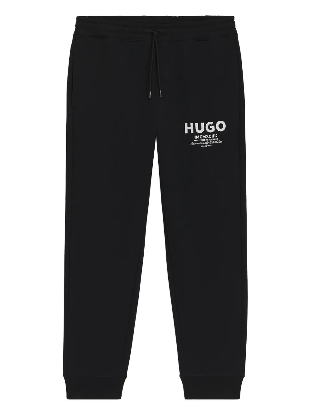 HUGO logo-print track pants | Black | Image 1