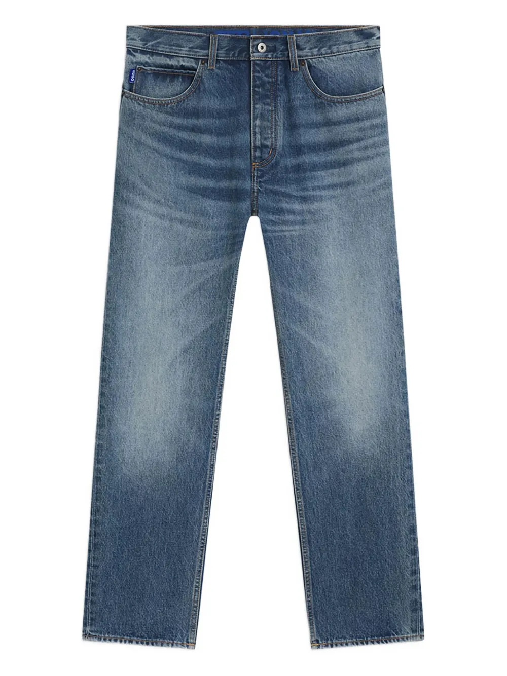 HUGO five-pocket design faded jeans | Blue | Image 1