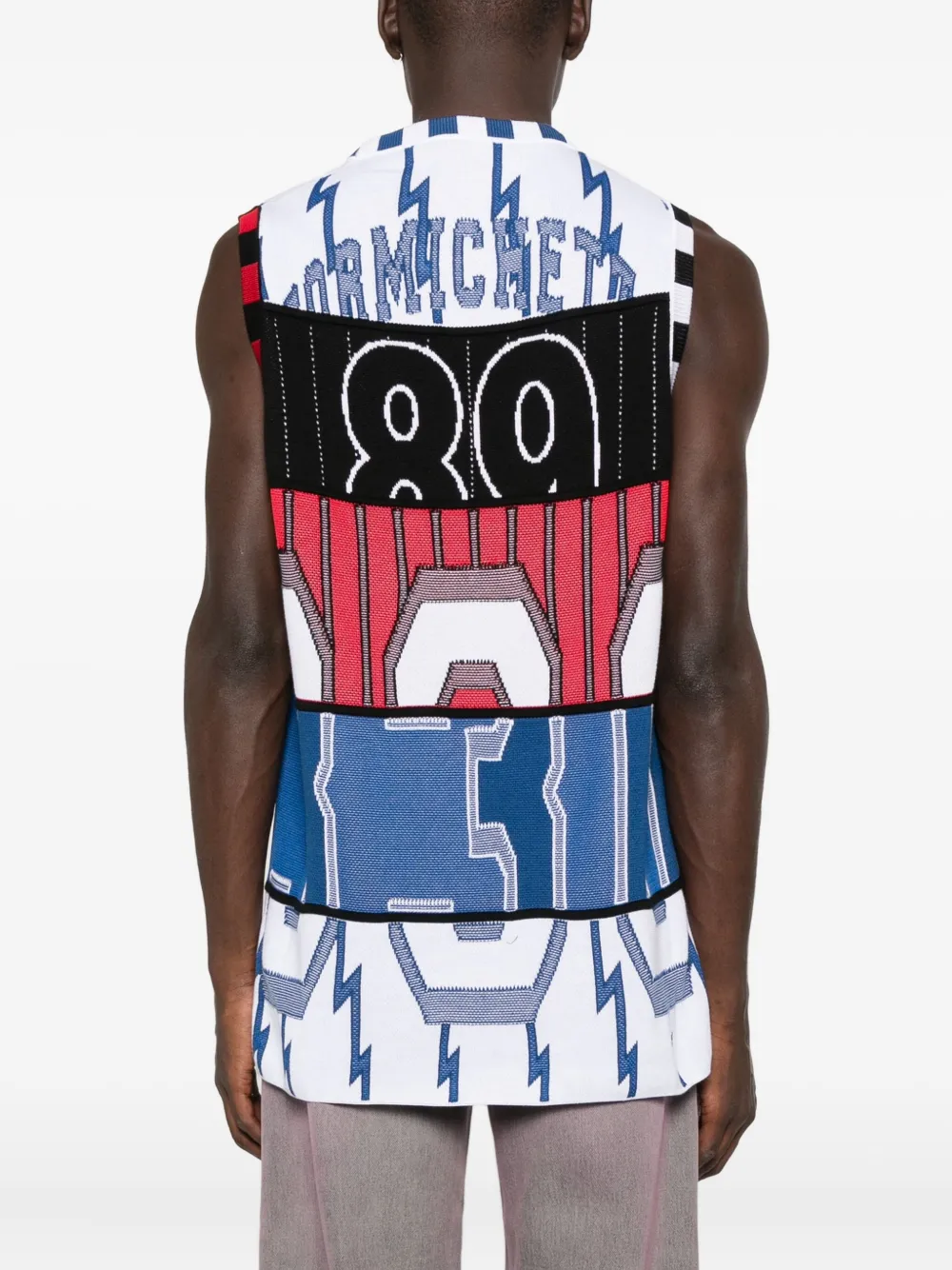 Pdf Lightning-bolt Panelled Vest In Multi