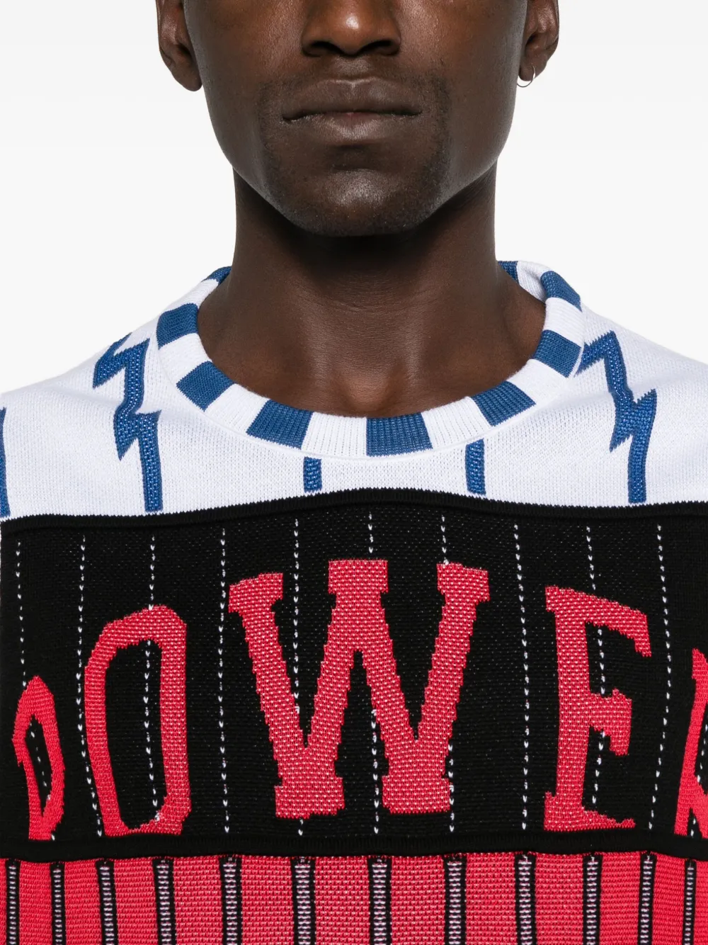 Pdf Lightning-bolt Panelled Vest In Multi
