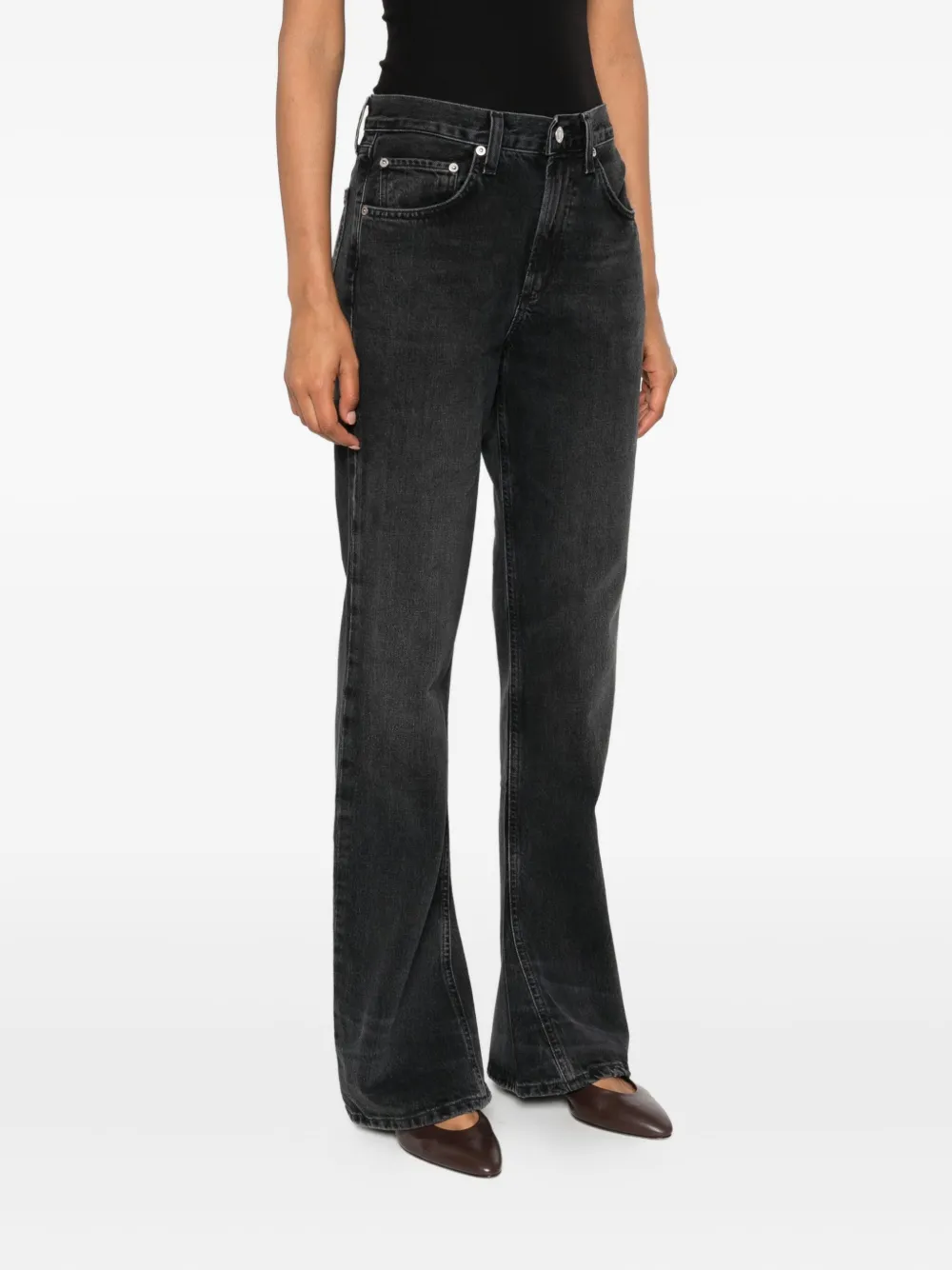 AGOLDE flared jeans Zwart
