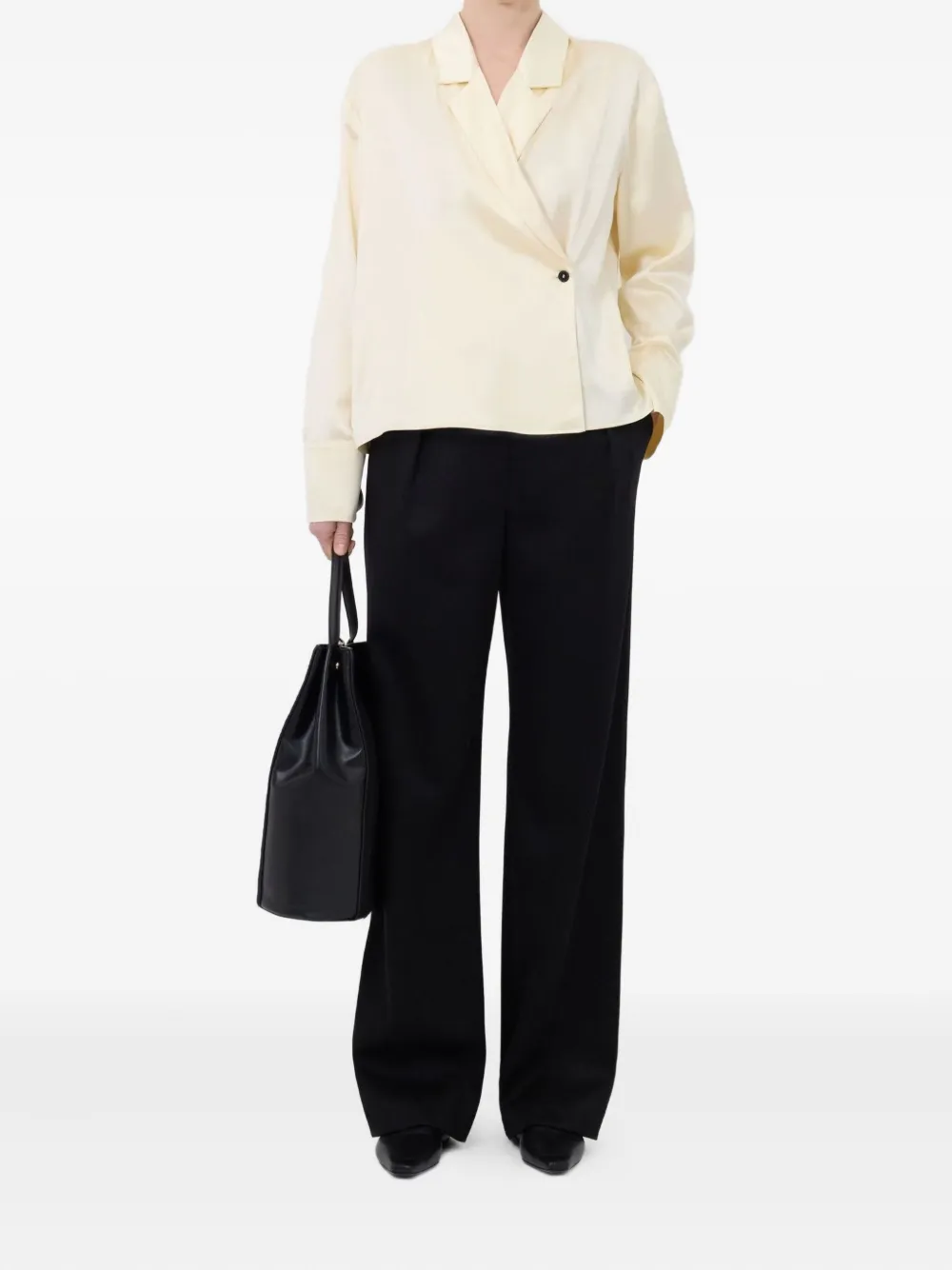LouLou de Saison wrap blouse - Wit