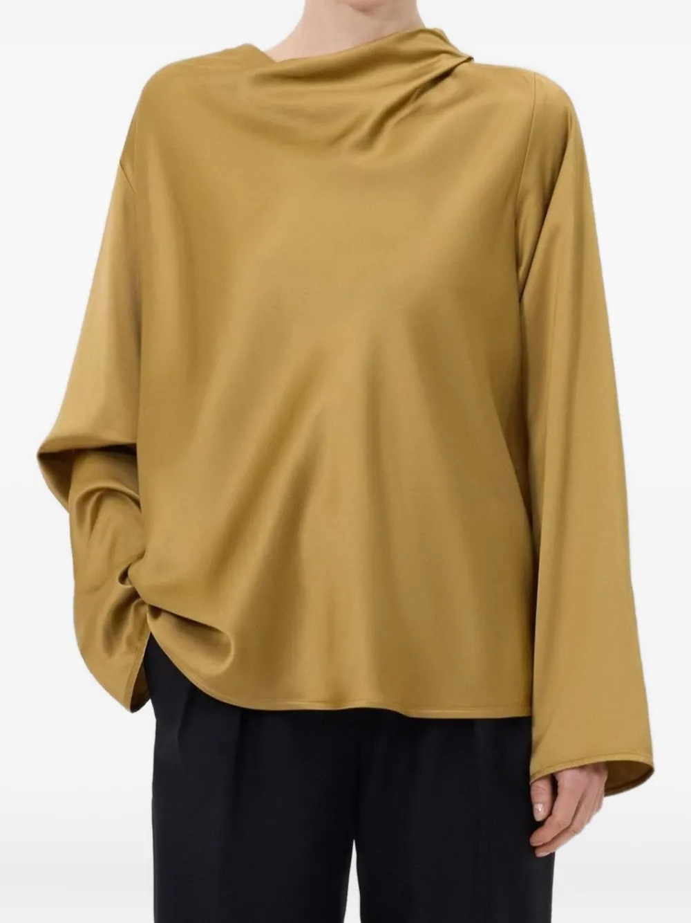 LouLou de Saison draped blouse - イエロー LouLou de Saison draped blouse - イエロー