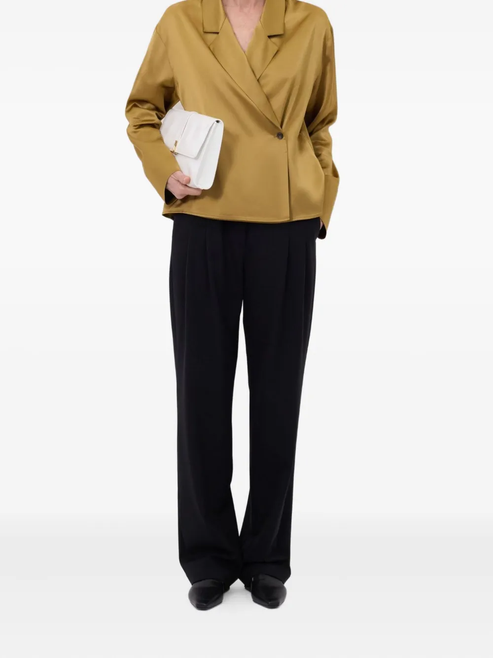 LouLou de Saison wrap blouse - Geel