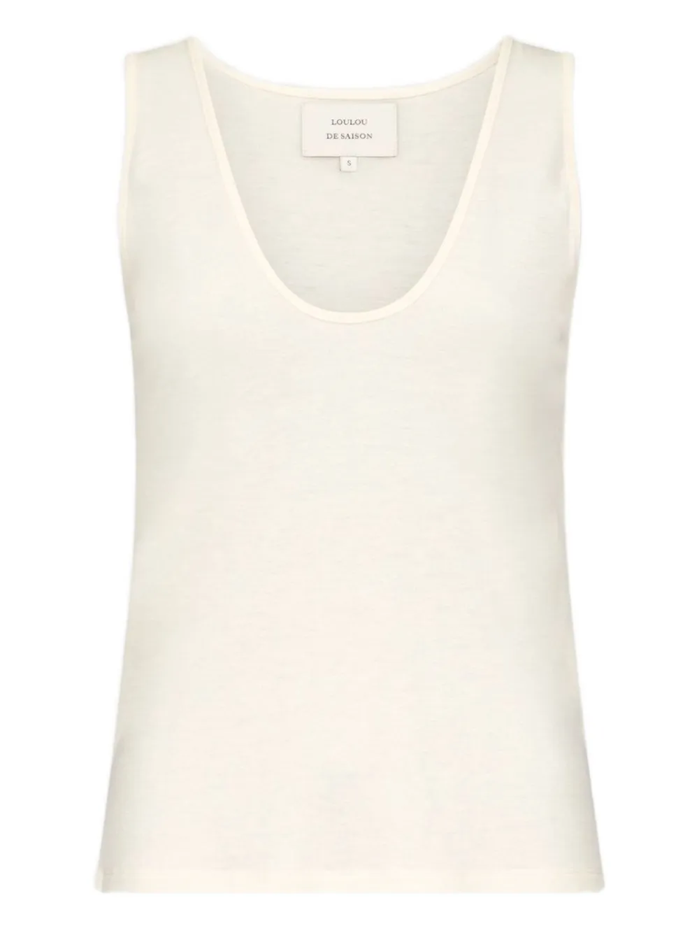 LouLou de Saison scoop-neckline tank top Wit